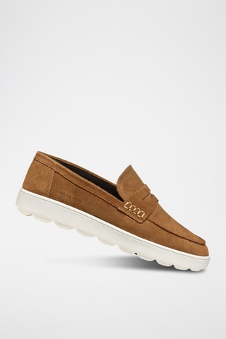 Mocassins en cuir de veau nubuck Spherica - Marron