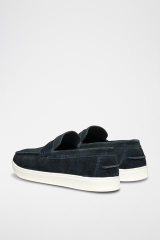 Mocassins en nubuck Avola - Bleu marine