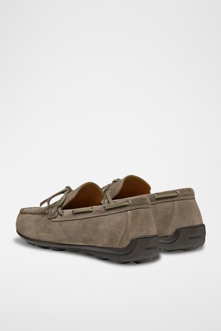 Chaussures bateau en cuir de veau nubuck Spherica - Gris