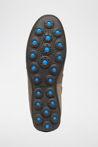 Chaussures bateau en cuir de veau nubuck Spherica - Gris