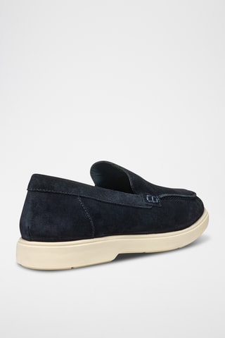 Mocassins en cuir de veau nubuck Spherica - Bleu marine