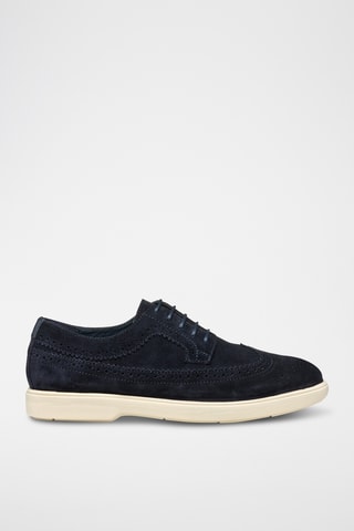 Derbys en cuir de veau Spherica - Bleu marine