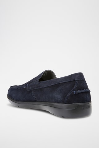 Mocassins en nubuck Leitan - Bleu marine