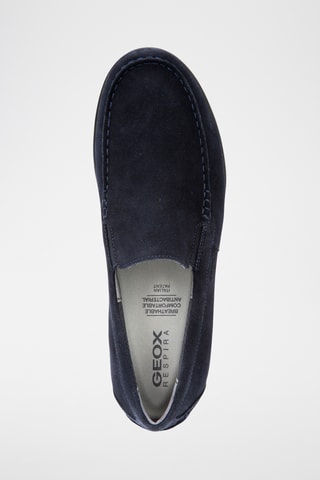 Mocassins en nubuck Leitan - Bleu marine