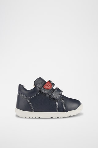 Bottines en cuir nappa Macchia - Bleu marine