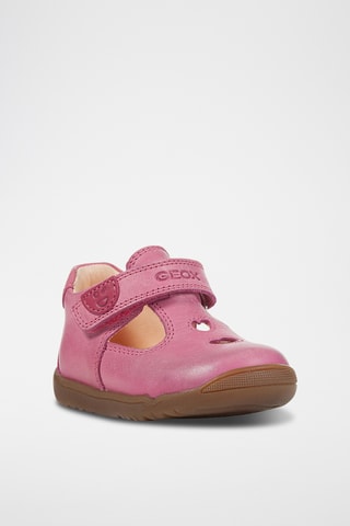 Babies en cuir nappa Macchia - Fuchsia