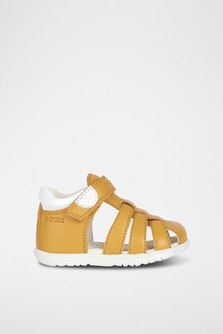 Sandales en cuir nappa Macchia - Jaune