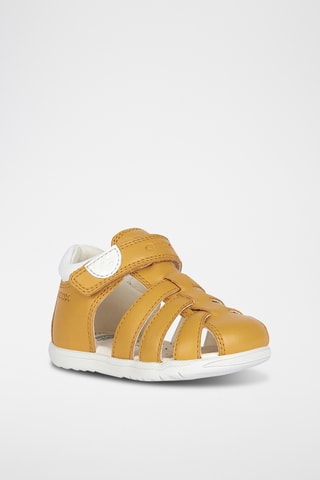 Sandales en cuir nappa Macchia - Jaune