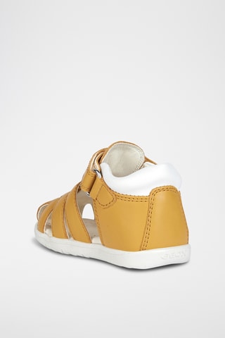 Sandales en cuir nappa Macchia - Jaune