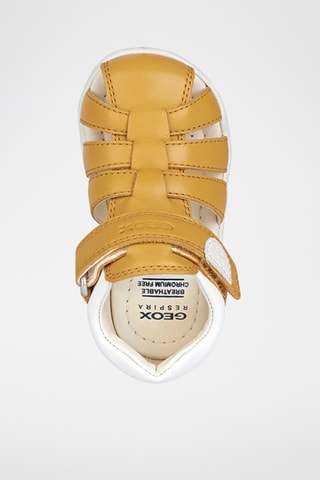 Sandales en cuir nappa Macchia - Jaune