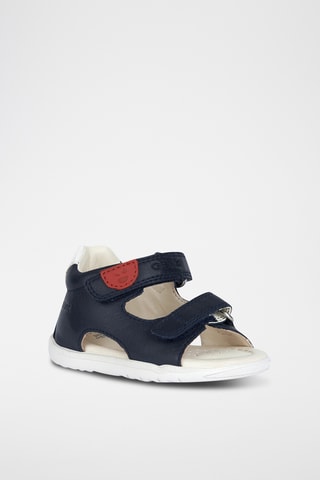 Sandales en cuir nappa Macchia - Bleu marine