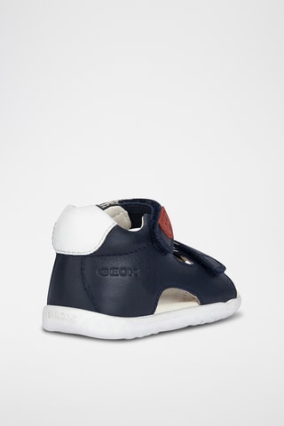 Sandales en cuir nappa Macchia - Bleu marine
