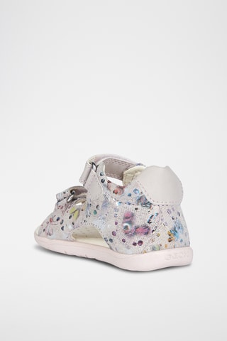 Sandales en cuir de chèvre nubuck Macchia - Rose poudré