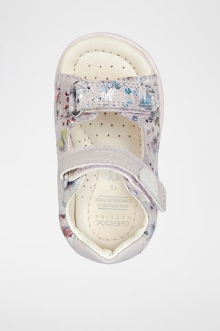 Sandales en cuir de chèvre nubuck Macchia - Rose poudré