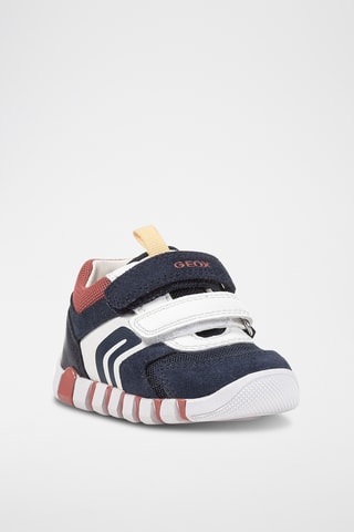 Baskets en cuir Iupidoo - Bleu marine