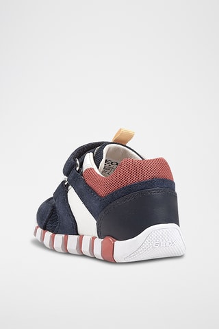 Baskets en cuir Iupidoo - Bleu marine