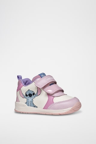 Baskets montantes Stitch Lilo et Stitch Disney Rishon - Blanc et rose