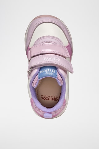 Baskets montantes Stitch Lilo et Stitch Disney Rishon - Blanc et rose