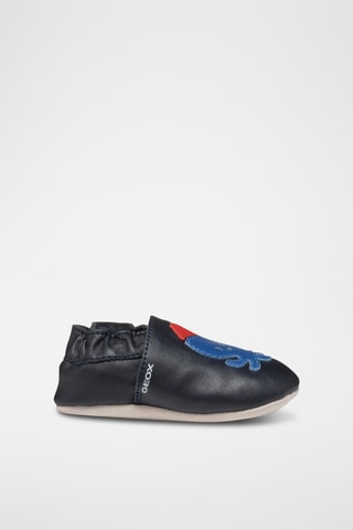 Chaussons en cuir nappa Gloviedoo - Bleu marine