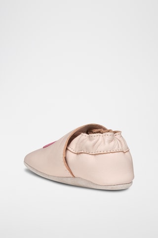 Chaussons en cuir nappa Gloviedoo - Rose