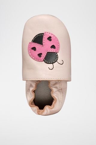 Chaussons en cuir nappa Gloviedoo - Rose