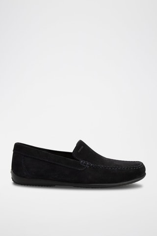 Mocassins en nubuck Ascanio Bleu marine
