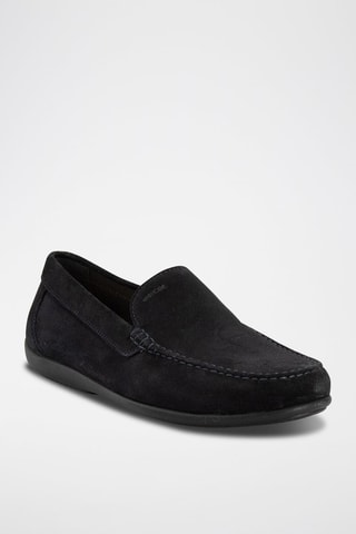 Mocassins en nubuck Ascanio Bleu marine