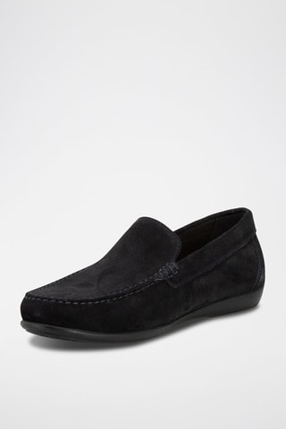 Mocassins en nubuck Ascanio Bleu marine