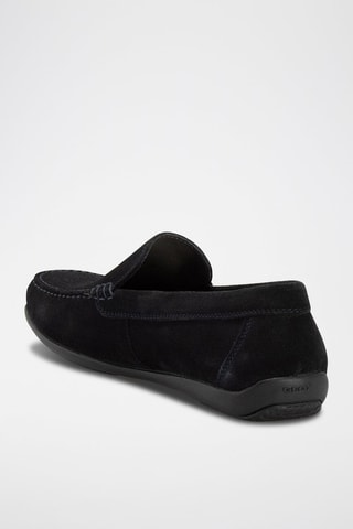 Mocassins en nubuck Ascanio Bleu marine
