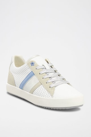 Baskets en cuir nappa Blomiee Blanc et écru