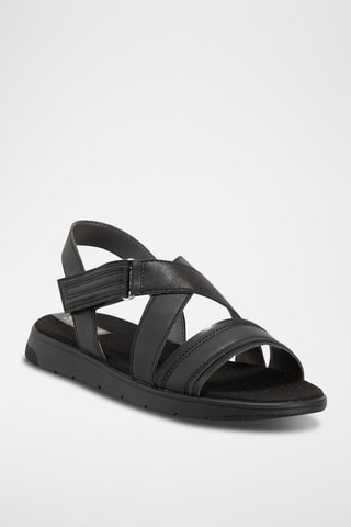Sandales en cuir Dandra Noir 