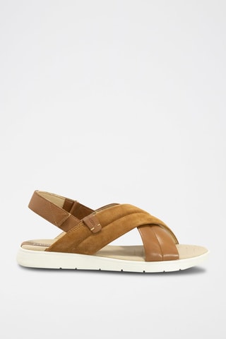 Sandales en cuir Dandra Camel 