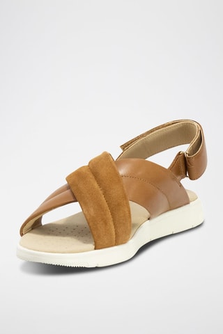 Sandales en cuir Dandra Camel 
