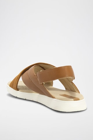 Sandales en cuir Dandra Camel 