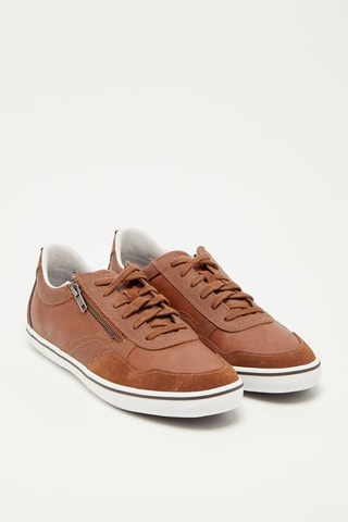 Baskets en cuir Elver Camel