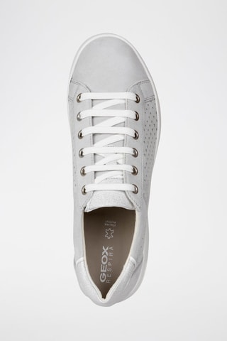 Baskets en cuir de chèvre Jaysen Gris clair et blanc
