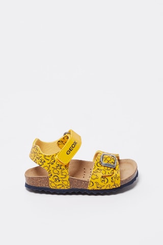 Sandales Chalki Jaune et bleu marine