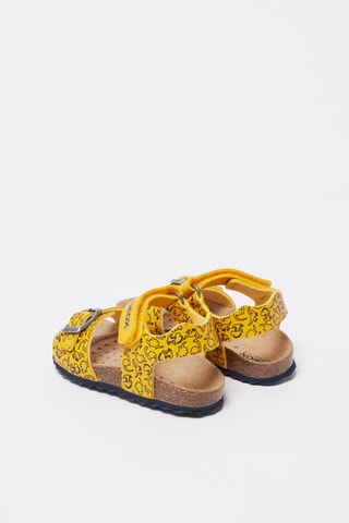 Sandales Chalki Jaune et bleu marine