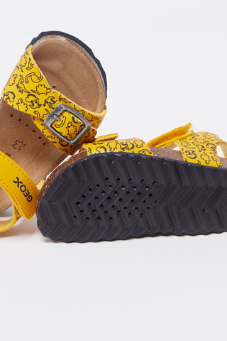 Sandales Chalki Jaune et bleu marine