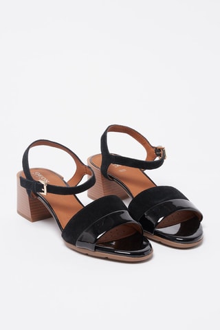 Sandales à talons en nubuck New Marykarmen - Noir