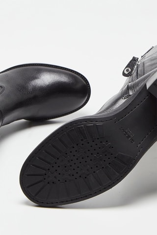 Bottes en cuir Giaulila Noir