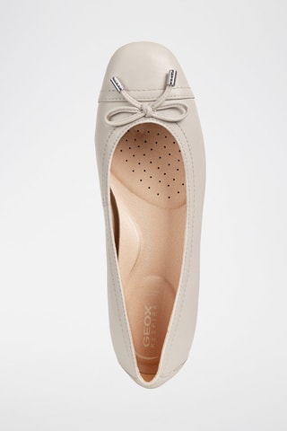 Ballerines en cuir Annytah Taupe