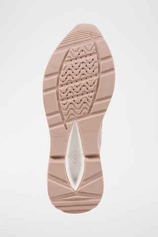 Baskets compensées en cuir Backsie - Nude et doré rose