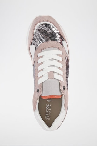 Baskets en cuir Doralea Anthracite et vieux rose