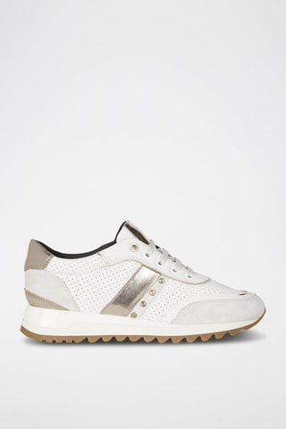 Baskets en nubuck Tabelya - Blanc cassé et argenté