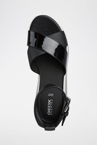 Sandales plateformes en cuir Kency - Noir