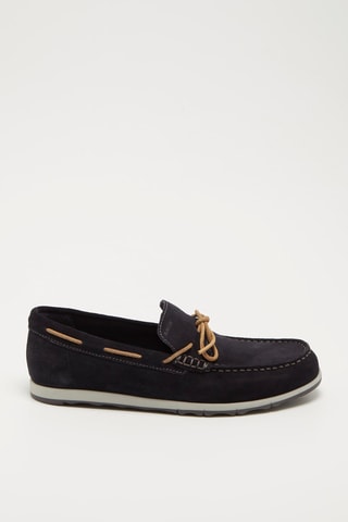Moccassins en nubuck Calarossa - Bleu marine