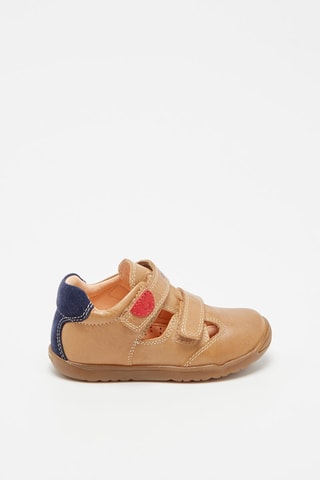 Bottines en cuir - Camel