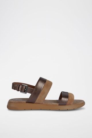 Sandales en nubuck Dandra - Marron