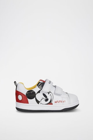 Baskets en cuir Mickey Disney New Flick - Blanc